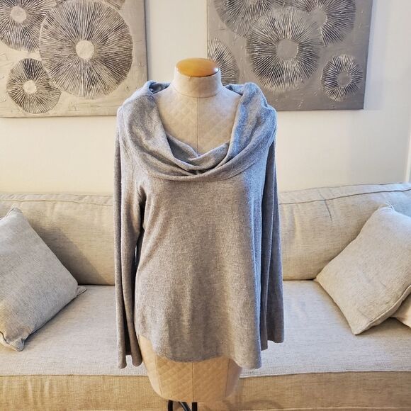 Karen Kane Convertible Neck Top sz XL in Grey - Picture 2 of 10